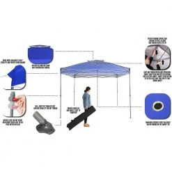 Everbilt 10 ft. x 10 ft. Blue Instant Canopy Pop Up Tent -Everbilt Store everbilt pop up tents ns clia 100 b 77 1000