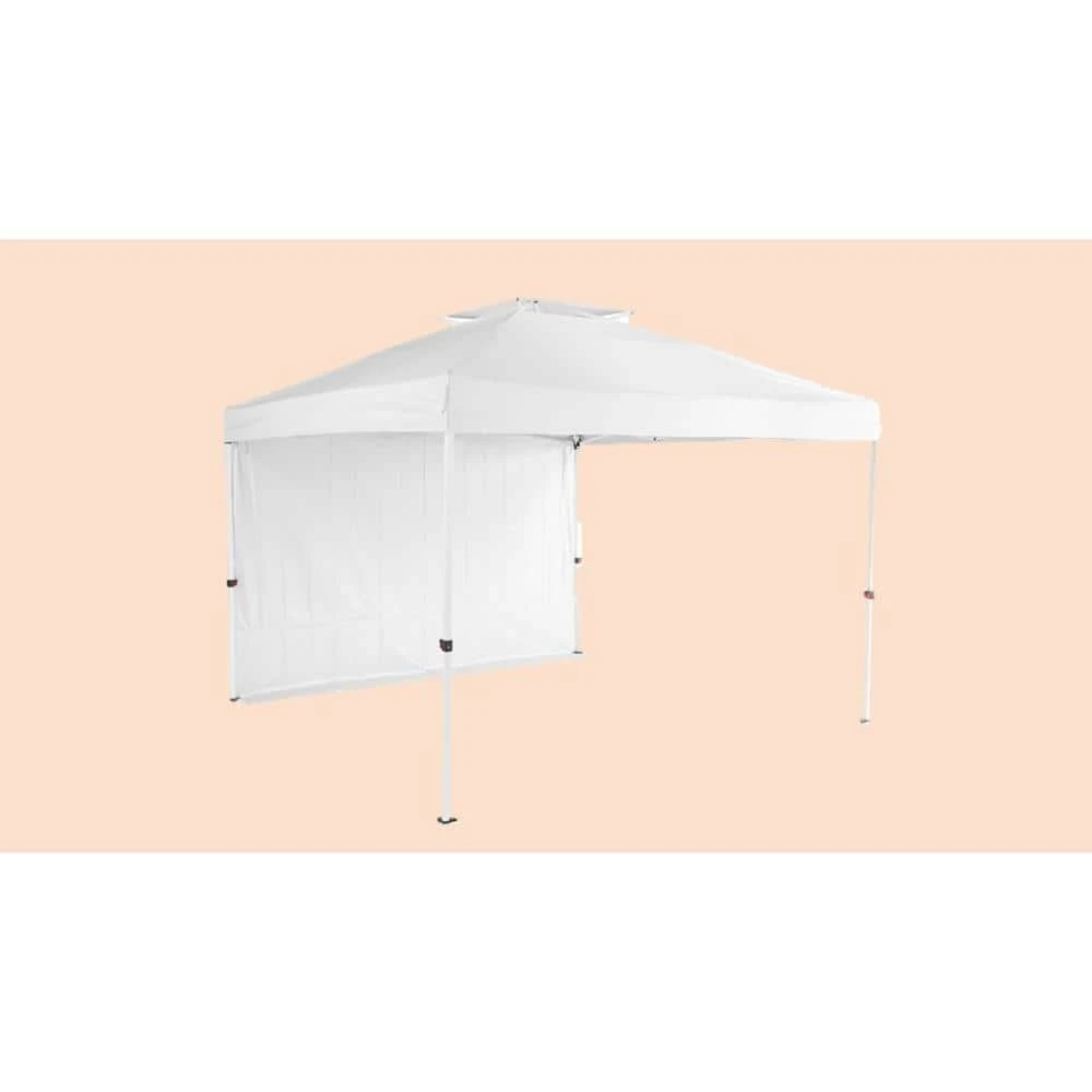 Everbilt 10 ft. x 10 ft. White Commercial Instant Canopy-Pop Up Tent with Wall Panel 4 Everbilt 10 ft. x 10 ft. White Commercial Instant Canopy-Pop Up Tent with Wall Panel - Image 4
