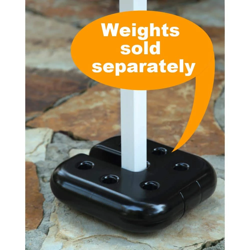 Everbilt 10 ft. x 10 ft. Commercial Instant Canopy-Pop Up Tent with Wall Panel White 6 Everbilt 10 ft. x 10 ft. Commercial Instant Canopy-Pop Up Tent with Wall Panel White - Image 6