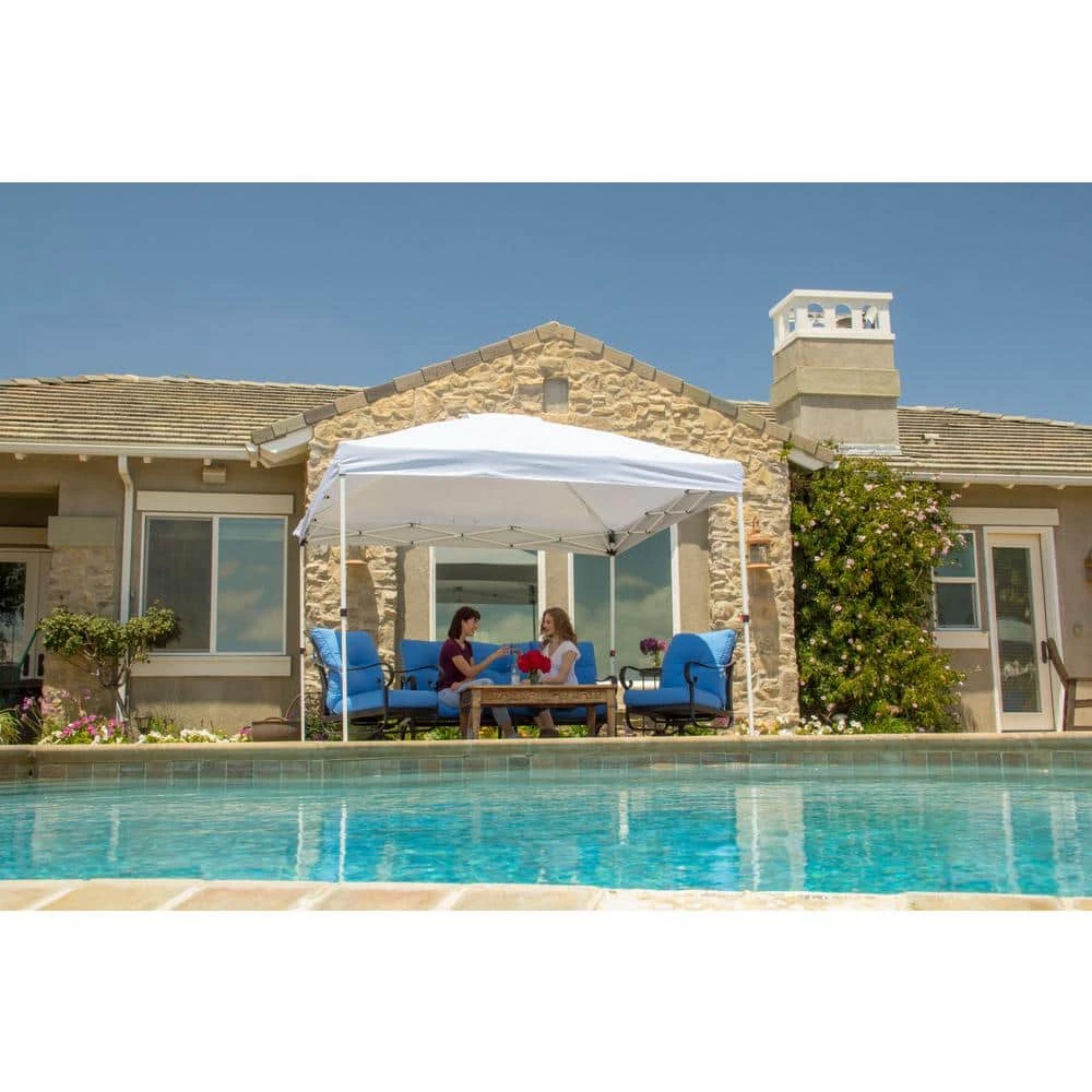 Everbilt 10 ft. x 10 ft. Commercial Instant Canopy-Pop Up Tent with Wall Panel White 2 Everbilt 10 ft. x 10 ft. Commercial Instant Canopy-Pop Up Tent with Wall Panel White - Image 2