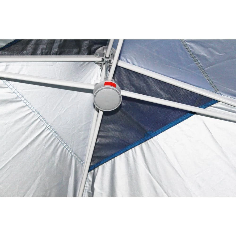 Everbilt 12 ft. x 12 ft. Blue Mega Shade Pop-Up Canopy with Grey Trim 4 Everbilt 12 ft. x 12 ft. Blue Mega Shade Pop-Up Canopy with Grey Trim - Image 4