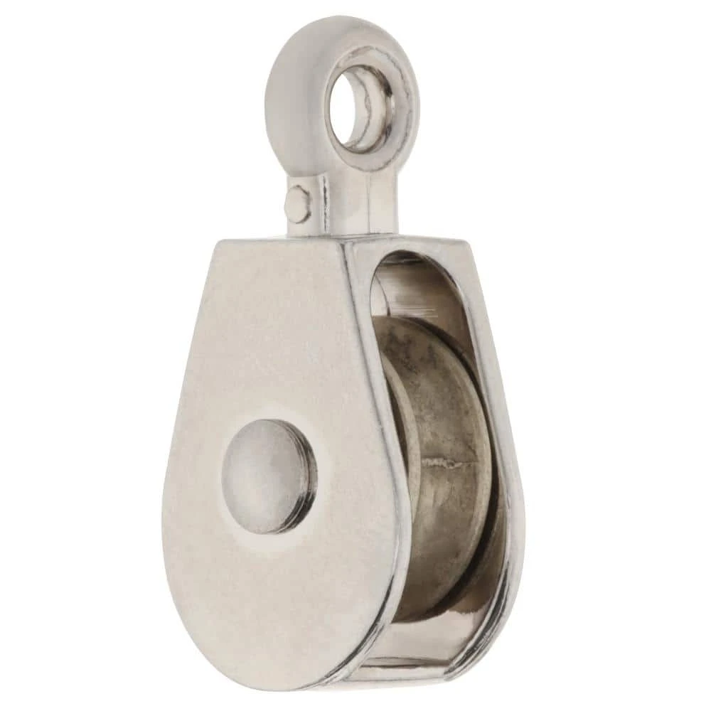 Everbilt 3/4 in. Nickel-Plated Fixed Pulley 3 Everbilt 3/4 in. Nickel-Plated Fixed Pulley - Image 3