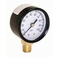 Everbilt 100 PSI Pressure Gauge with 1/4 in. Lower Connection