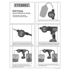 Everbilt Drill Pump Kit -Everbilt Store everbilt pump kits pup63 hd 4f 1000