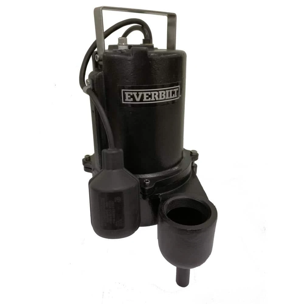 Everbilt 3/4 HP Sewage Ejector Pump 1 Everbilt 3/4 HP Sewage Ejector Pump
