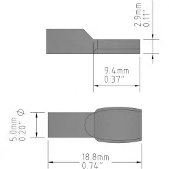 Everbilt 5 mm Nickel Shelf Support Spoon (12-Pack) -Everbilt Store everbilt shelf pins 801984 31 1000