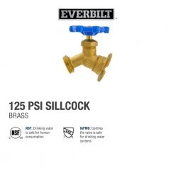 Everbilt 1/2 in. x 3/4 in. FIP x MHT Brass Flanged Threaded Sillcock Valve -Everbilt Store everbilt sillcocks 108 003eb d4 1000