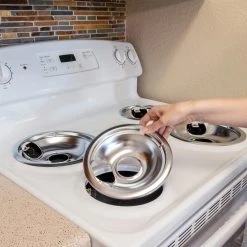 Everbilt 6 in. Universal Chrome Drip Bowl for Electric Ranges -Everbilt Store everbilt stove parts 98232 1f 1000