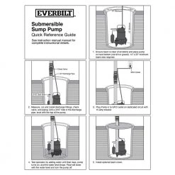 Everbilt 3/4 HP Pro Snap Action Sump Pump -Everbilt Store everbilt submersible sump pumps hds75 44 1000