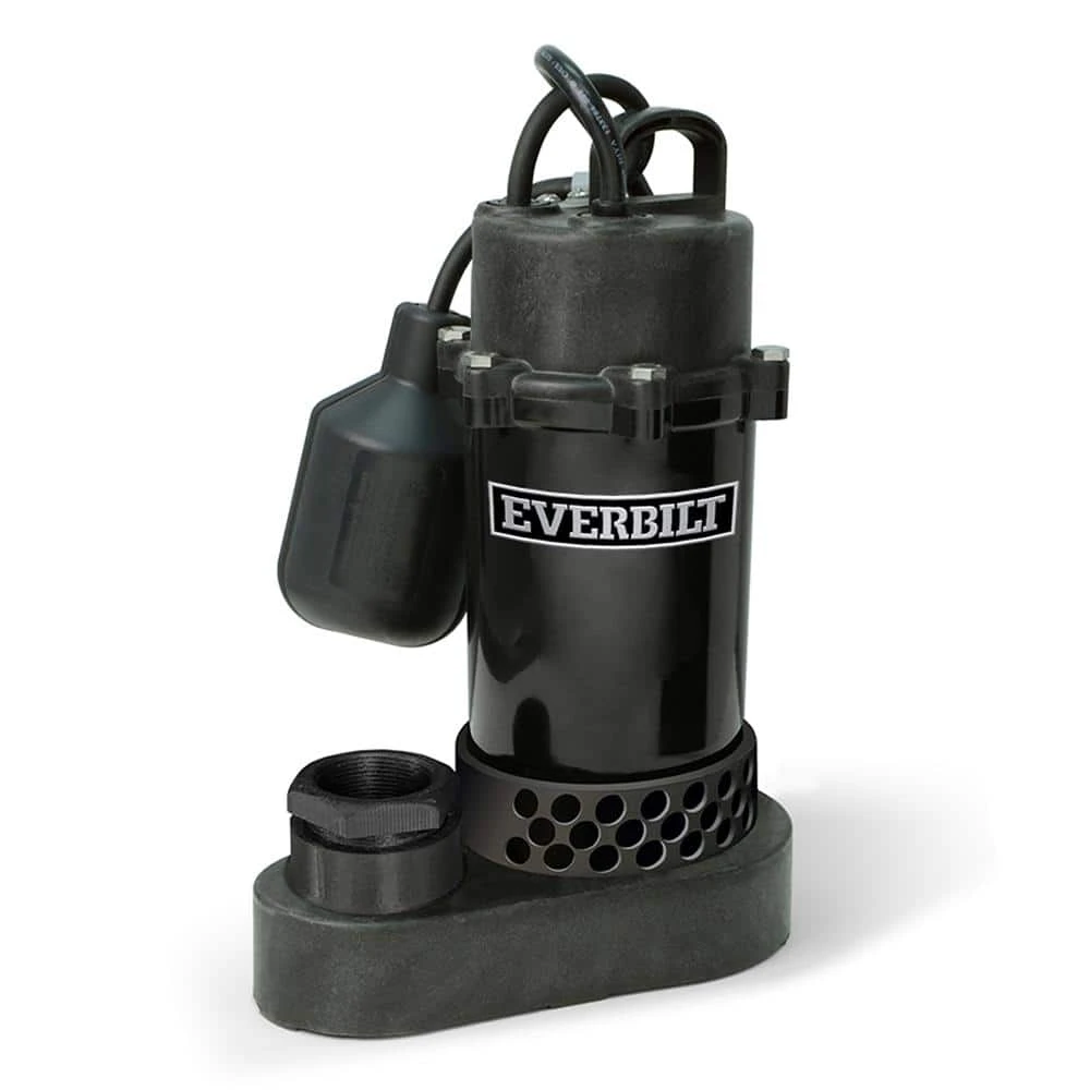 Everbilt 1/2 HP Aluminum Sump Pump Tether Switch 1 Everbilt 1/2 HP Aluminum Sump Pump Tether Switch
