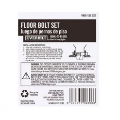 Everbilt 1/4 in. x 3-1/2 in. Snap-Off Design Toilet Bowl-To-Floor Bolt Set -Everbilt Store everbilt toilet bolts 1000055104 76 1000