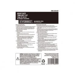 Everbilt Heavy-Duty Toilet Tank Bolt Set Galvanized Steel -Everbilt Store everbilt toilet bolts 1000055116 76 1000