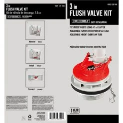Everbilt 3 in. Universal Toilet Adjustable Flush Valve with Flapper -Everbilt Store everbilt toilet flush valves a21026 76 1000