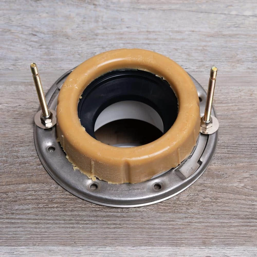Everbilt Extra Thick Reinforced Toilet Wax Ring with Plastic Horn and Zinc-Plated Toilet Bolts 4 Everbilt Extra Thick Reinforced Toilet Wax Ring with Plastic Horn and Zinc-Plated Toilet Bolts - Image 4
