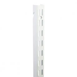 Everbilt 48 in. White Super Duty Dual Track Wall Standard