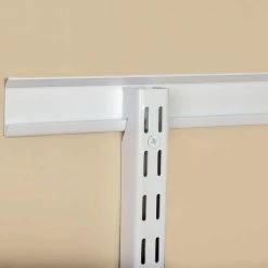 Everbilt 48 in. White Super Duty Dual Track Wall Standard -Everbilt Store everbilt track systems eb 0119 48wt a0 1000