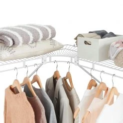 Everbilt 12 in. Fixed Mount Corner Shelf and Rod 9 Everbilt 12 in. Fixed Mount Corner Shelf and Rod -Everbilt Store everbilt wall mounted shelves 90188 a0 1000