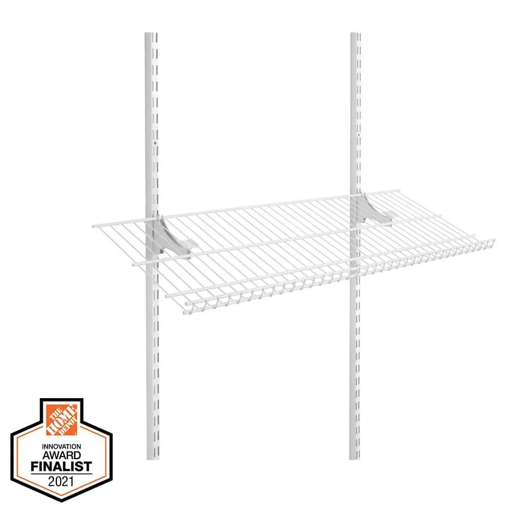 Everbilt 3 ft. Adjustable Shoe Shelf Kit 1 Everbilt 3 ft. Adjustable Shoe Shelf Kit