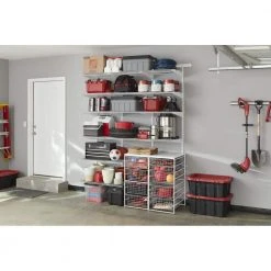 Everbilt 6 ft. x 16 in. Heavy Duty Wire Shelf -Everbilt Store everbilt wall mounted shelves 90256 1d 1000