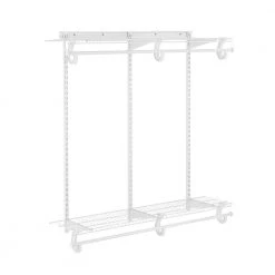 Everbilt 4 ft. x 12 in. Regular Duty Adjustable Double Hang Kit 9 Everbilt 4 ft. x 12 in. Regular Duty Adjustable Double Hang Kit -Everbilt Store everbilt wall mounted shelves 90311 40 1000