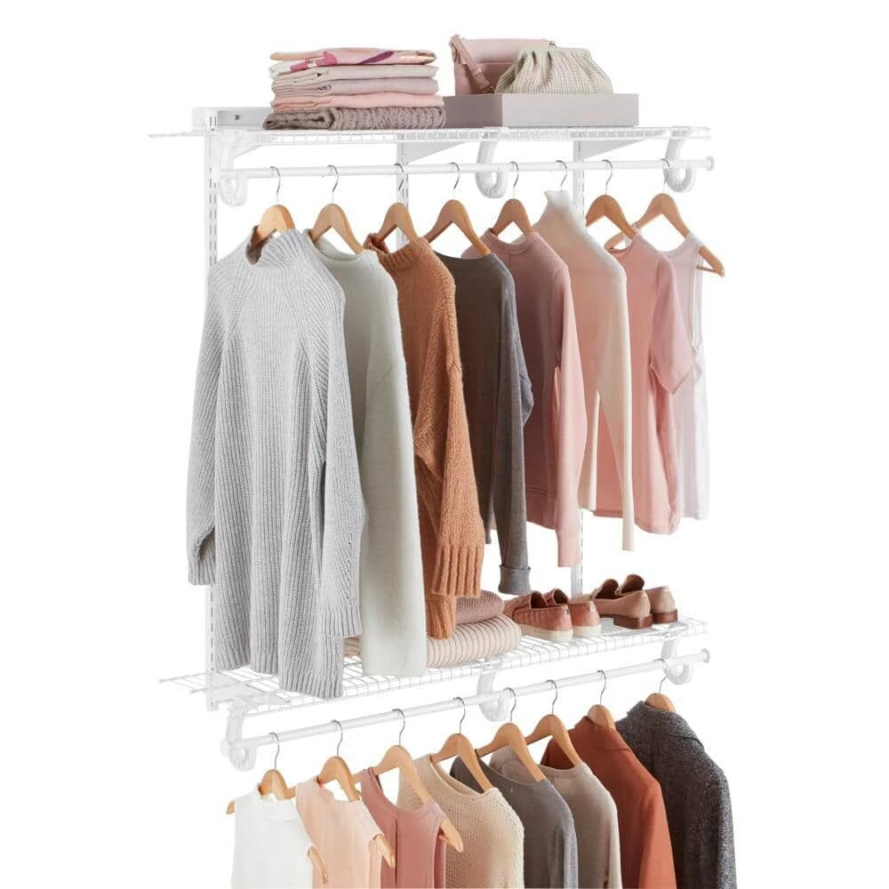 Everbilt 4 ft. x 12 in. Regular Duty Adjustable Double Hang Kit 2 Everbilt 4 ft. x 12 in. Regular Duty Adjustable Double Hang Kit - Image 2