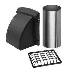 Everbilt 4 in. Wide Mouth Black Vent Hood -Everbilt Store everbilt wall vents bpmh4blkhd6 40 1000