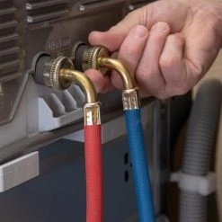 Everbilt 4 ft. Universal Rubber Washing Machine Hose with Elbow (2-Pack) -Everbilt Store everbilt washing machine parts 98258 fa 1000