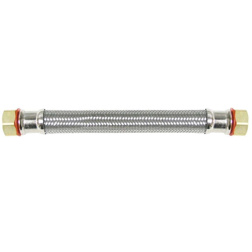 Everbilt 3/4 in. FIP x 3/4 in. FIP x 15 in. Stainless Steel Water Heater Supply Line 1 Everbilt 3/4 in. FIP x 3/4 in. FIP x 15 in. Stainless Steel Water Heater Supply Line