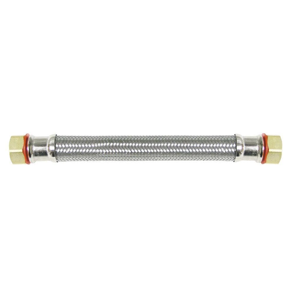 Everbilt 3/4 in. FIP x 3/4 in. FIP x 24 in. Stainless Steel Water Heater Supply Line 1 Everbilt 3/4 in. FIP x 3/4 in. FIP x 24 in. Stainless Steel Water Heater Supply Line