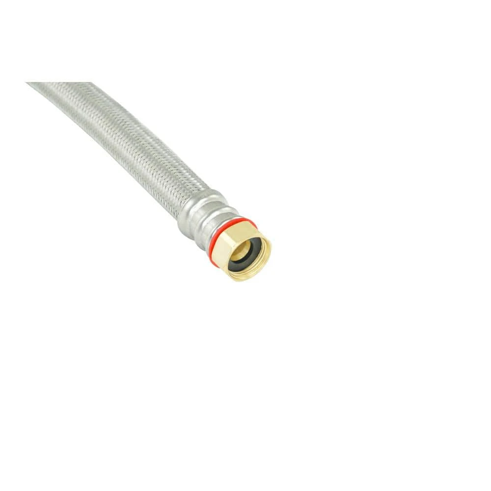 Everbilt 3/4 in. FIP x 3/4 in. FIP x 24 in. Stainless Steel Water Heater Supply Line 5 Everbilt 3/4 in. FIP x 3/4 in. FIP x 24 in. Stainless Steel Water Heater Supply Line - Image 5