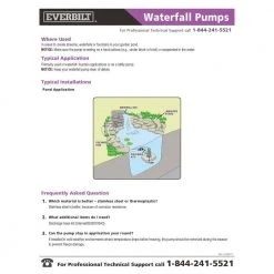 Everbilt 1/2 HP Waterfall Utility Pump -Everbilt Store everbilt waterfall pumps ssb300 76 1000