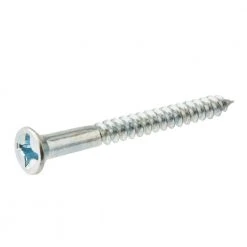 Everbilt #8 x 1-1/2 in. Zinc Plated Phillips Flat Head Wood Screw (100-Pack)