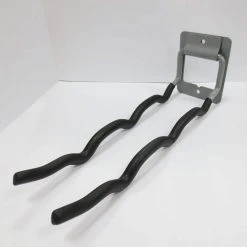 Everbilt Heavy Duty Wall Mounted Flip-Up Tool Holder with Protective Vinyl Coating in Gray 50 lbs -Everbilt Store gray black everbilt garage storage hooks 01192 44 1000