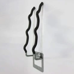 Everbilt Heavy Duty Wall Mounted Flip-Up Tool Holder with Protective Vinyl Coating in Gray 50 lbs -Everbilt Store gray black everbilt garage storage hooks 01192 4f 1000