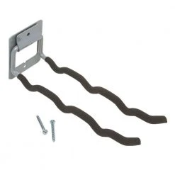 Everbilt Heavy Duty Wall Mounted Flip-Up Tool Holder with Protective Vinyl Coating in Gray 50 lbs