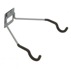 Everbilt Heavy Duty Wall Mounted Flip-Up Storage Hanger with Protective Vinyl Coating in Gray 50 lbs