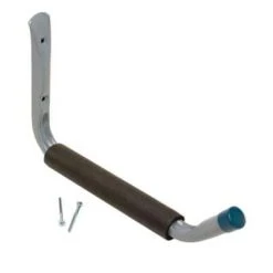 Everbilt Heavy Duty Wall Mounted Steel Padded Arm Hanger in Gray 50 lbs