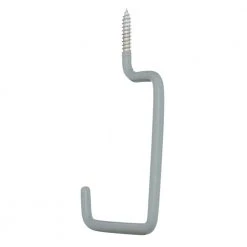 Everbilt 5/16 in. x 7 in. Vinyl Coated Steel Screw-In Utility Hook 20 lbs -Everbilt Store gray everbilt garage storage hooks 01217 a0 1000