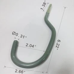 Everbilt Vinyl Coated Steel Screw-In Bicycle Hook 25 lbs -Everbilt Store gray everbilt garage storage hooks 21407 4f 1000