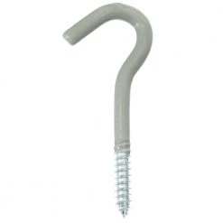 Everbilt 3-3/4 in. Vinyl Coated Steel Screw-In Plant Hook 30 lbs