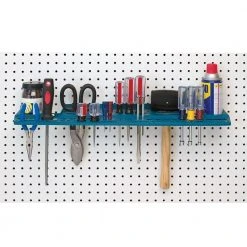 Everbilt Gray Wall-Mount or Peggable Multi-Purpose Tool Storage Holder -Everbilt Store gray everbilt pegboards 01158 4f 1000