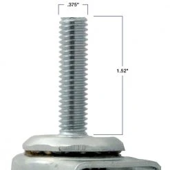 Everbilt 2 in. Gray Rubber Like TPR and Steel Swivel Threaded Stem Caster with Locking Brake and 80 lb. Load Rating -Everbilt Store grays everbilt casters 4031245eb 4f 1000