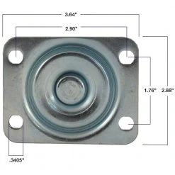 Everbilt 5 in. Gray Rubber Like TPR and Steel Swivel Plate Caster with Locking Brake and 350 lb. Load Rating -Everbilt Store grays everbilt casters 4031545eb 4f 1000