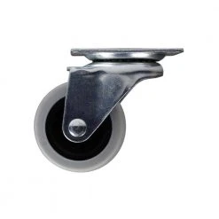 Everbilt 2 in. Medium Duty Gray TPR Swivel Plate Caster with 90 lbs. Weight Capacity