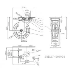 Everbilt 4 in. Medium Duty Gray TPR Swivel Plate Caster with 250 lbs. Weight Rating -Everbilt Store grays everbilt casters 800925 e1 1000