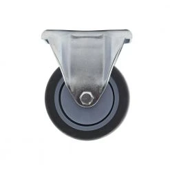 Everbilt 4 in. Medium Duty Gray TPR Rigid Caster with 250 lbs. Weight Capacity