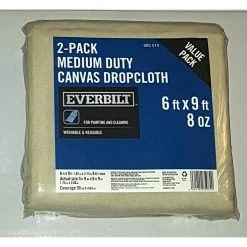 Everbilt 6 ft. x 9 ft. Canvas Drop Cloth (2-Pack) -Everbilt Store grays everbilt drop cloths bari 2pkdc8 6 9 77 1000