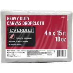 Everbilt 4 ft. x 15 ft. 10 oz. Canvas Drop Cloth 5 Everbilt 4 ft. x 15 ft. 10 oz. Canvas Drop Cloth -Everbilt Store grays everbilt drop cloths bari dp10 4 15 c3 1000