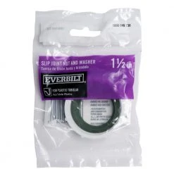 Everbilt 1-1/2 in. Sink Drain Pipe Plastic Slip-Joint Nut with Rubber Reducing Washers -Everbilt Store green everbilt faucet washers c2698c c3 1000