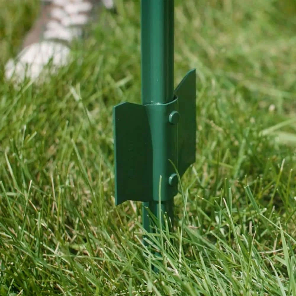 Everbilt 1 in. x 2.25 in. x 7 ft. Green Steel U Fence Post 3 Everbilt 1 in. x 2.25 in. x 7 ft. Green Steel U Fence Post - Image 3